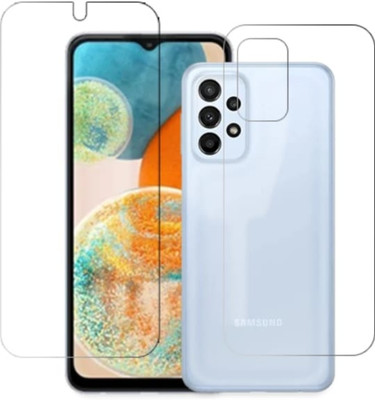 KHWABEEDA Front and Back Tempered Glass for SAMSUNG GALAXY A23 5G FRONT AND BACK TEMPERED GLASS(Pack of 2)