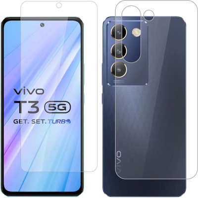 4 YARDS Front and Back Tempered Glass for ViVO T3 5G(Pack of 1)