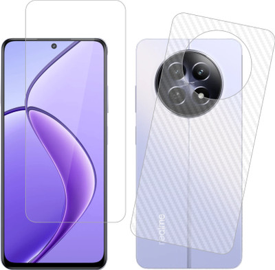 Ten To 11 Front and Back Tempered Glass for Realme 13+ 5G, Realme 13+ 5G [Back Carbon Fiber](Pack of 2)
