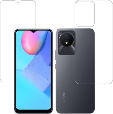 Vatsin Front and Back Tempered Glass for ViVO Y02(Pack of 2)