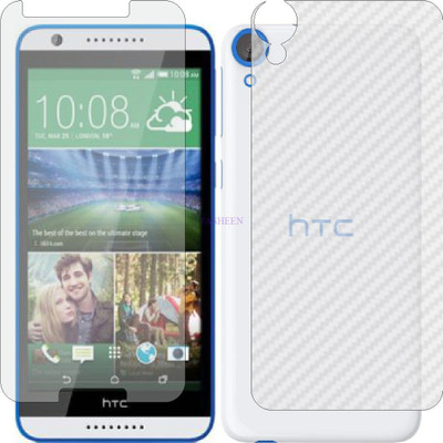 Fasheen Front and Back Tempered Glass for HTC DESIRE 820G PLUS (Front Matte Finish & Back 3d Carbon Fiber)(Pack of 2)