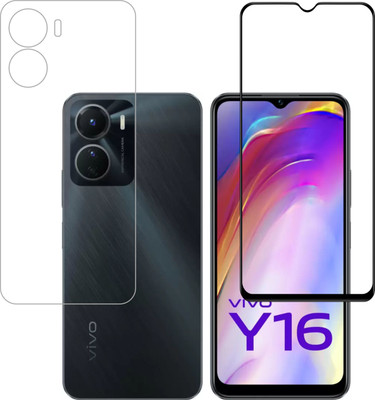 Ten To 11 Front and Back Tempered Glass for ViVO Y56 5G, vivo Y16, vivo T2X 5G(Pack of 2)