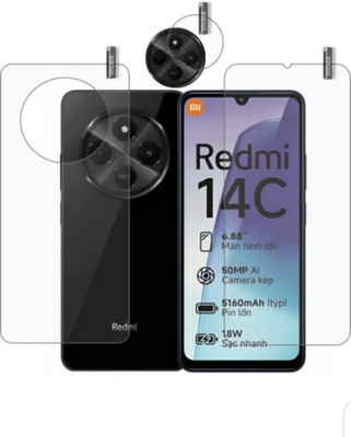 DB Front and Back Tempered Glass for REDMI 14C 5G(Pack of 3)