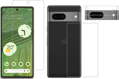 Vatsin Front and Back Tempered Glass for Google Pixel 7(Pack of 3)
