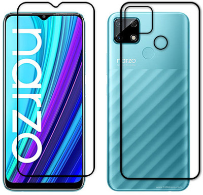 SOMTONE Front and Back Tempered Glass for REALME NARZO 30A(Pack of 1)