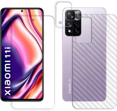 SOMTONE Front and Back Tempered Glass for CL-Xiaomi 11i 5G FRONTBACK AND CAMERA LENS SCREEN GUARD(Pack of 1)