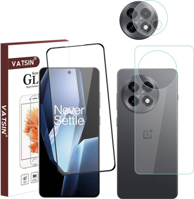 Vatsin Front and Back Tempered Glass for OnePlus 13R(Pack of 3)
