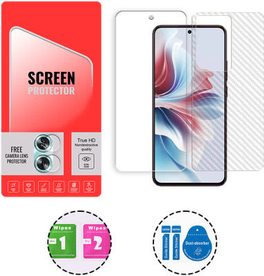 ARBAN Front and Back Tempered Glass for Oppo A2 5G (1 FREE CAMERA LENS) WITH FRONTBACK SCREEN PROTECTOR(Pack of 1)