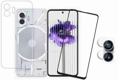 KANCHA Front and Back Tempered Glass for NOTHING PHONE 2(Pack of 2)