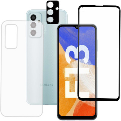 Systek Front and Back Tempered Glass for Samsung F13(Pack of 3)
