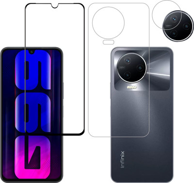 Vatsin Front and Back Tempered Glass for Infinix Note 12 Pro(Pack of 3)