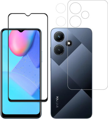 Vatsin Front and Back Tempered Glass for Infinix Hot 30i(Pack of 3)