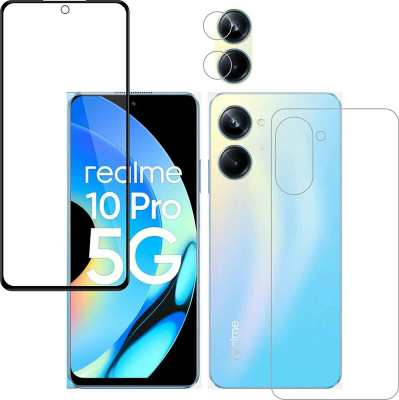 FINCH Front and Back Tempered Glass for REALME 10 PRO(Pack of 2)