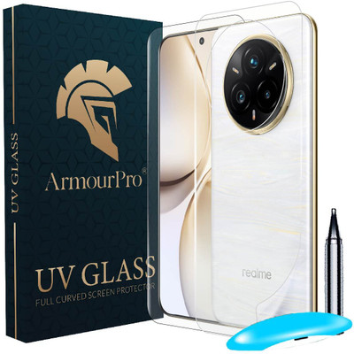 ArmourPro Front and Back Tempered Glass for Realme 14 Pro + 5G, Realme 14 Pro +, Realme 14 Pro Plus 5G, UV Tempered Glass with Back Nano Fiber Guard(Pack of 2)