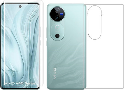 4 YARDS Front and Back Tempered Glass for Vivo V40 5G(Pack of 1)
