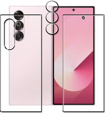 tombik Front and Back Tempered Glass for 51zd-Samsung Galaxy Z Fold6-fb,lens(Pack of 3)