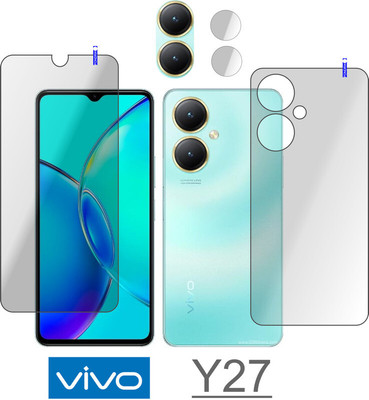 Cinzia Front and Back Tempered Glass for vivo Y27(Pack of 3)