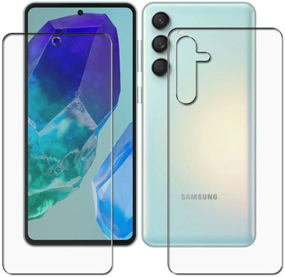 FINCH Front and Back Tempered Glass for Samsung Galaxy M55 5G, M55 5G, Galaxy M55, M55 5G Galaxy Samsung(Pack of 2)