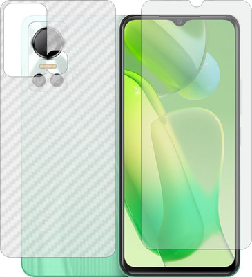 MOBART Front and Back Tempered Glass for Itel S18(Pack of 2)