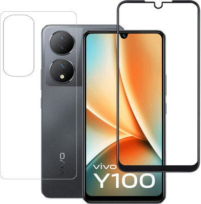 YOGKREETI Front and Back Tempered Glass for vivo Y100 5G, vivo Y100A 5G(Pack of 2)