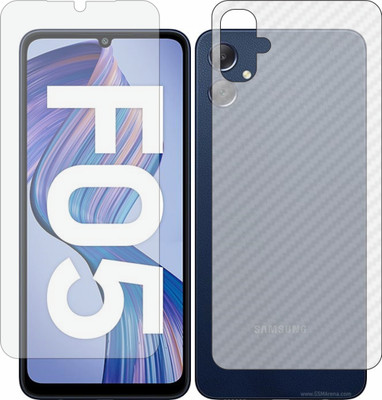 Fasheen Front and Back Tempered Glass for Samsung Galaxy F05(Pack of 2)