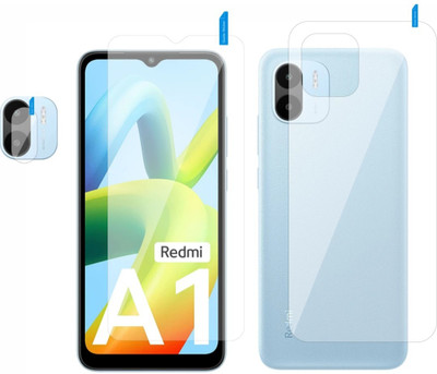 MUTAALI Front and Back Tempered Glass for Redmi A1(Pack of 1)
