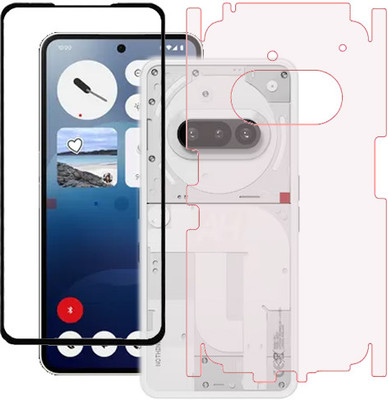 HOBBYTRONICS Front and Back Tempered Glass for Nothing Phone (3a)(Pack of 1)