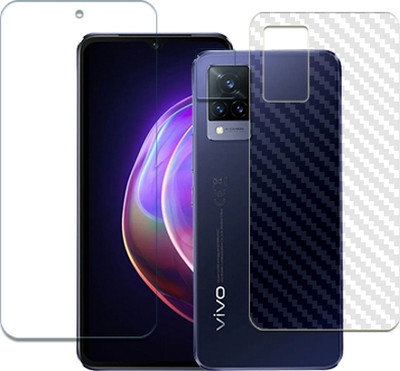20SKY Front and Back Tempered Glass for vivo V21s FRONTBACK AND CAMERA LENS SCREEN GUARD(Pack of 1)