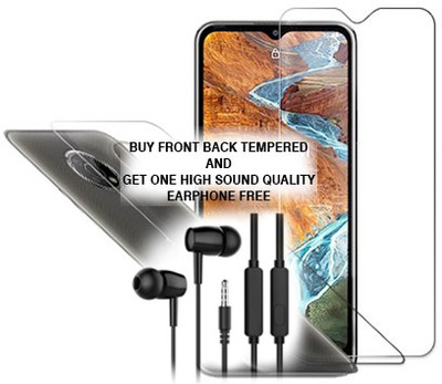 SOMTONE Front and Back Tempered Glass for Nokia G300 FRONT BACK TEMPERED GLASS BUY AND GET EARPHONE FREE(Pack of 1)