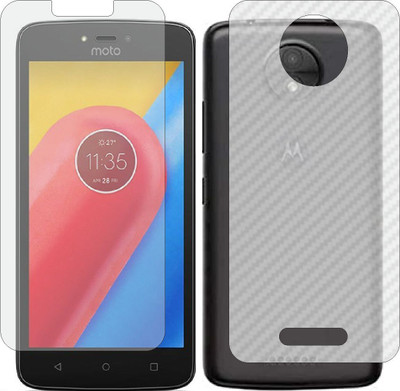 MOBART Front and Back Tempered Glass for MOTO C 4G(Pack of 2)