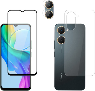 Vatsin Front and Back Tempered Glass for ViVO T3 Lite 5G(Pack of 3)