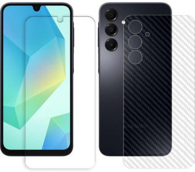 AHWAVEEDA Front and Back Tempered Glass for SAMSUNG GALAXY A16 4G(Pack of 2)