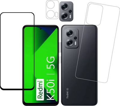 Ten To 11 Front and Back Tempered Glass for MI Redmi K50i(Pack of 3)