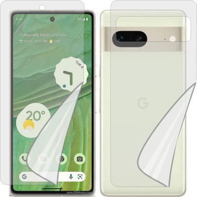 ZINGTEL Front and Back Tempered Glass for GOOGLE PIXEL 7 GQML3 (Edge To Edge TPU Full Coverage)(Pack of 1)