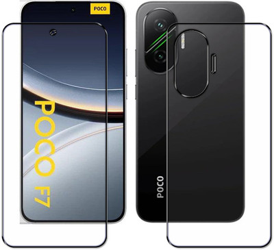 tombik Front and Back Tempered Glass for 41kl-Poco F7-fb(Pack of 2)