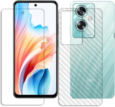 DOWRVIN Front and Back Tempered Glass for OPPO A79 FRONT AND BACK TEMPERED GLASS(Pack of 2)