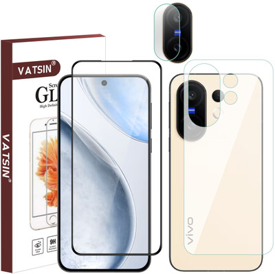 Vatsin Front and Back Tempered Glass for ViVO X200 FE, ViVO X200 FE 5G(Pack of 3)