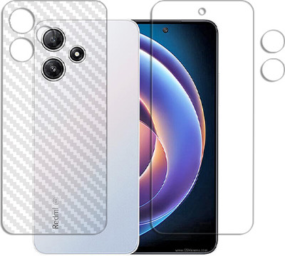 SOMTONE Front and Back Tempered Glass for Xiaomi Redmi Note 12R FRONTBACK SCREEN GUARD(Pack of 1)
