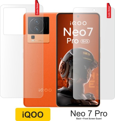 TIT ART Front and Back Tempered Glass for iQOO Neo 7 Pro, iQOO Neo 7 Pro, {CAMERA GLASS}(Pack of 3)