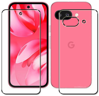 tombik Front and Back Tempered Glass for 1wd-Google Pixel 9a-fb(Pack of 2)