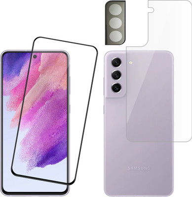 Ten To 11 Front and Back Tempered Glass for Samsung Galaxy S21 FE, Samsung Galaxy S21 FE 5G, Samsung Galaxy S21 FE [With Rear Camera Lens Guard](Pack of 3)