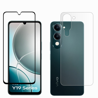 Vatsin Front and Back Tempered Glass for ViVO Y19 5G(Pack of 2)