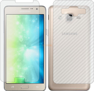 TELTREK Front and Back Tempered Glass for SAMSUNG GALAXY ON 5 PRO (Front Matte Finish & Back 3d Carbon Fiber)(Pack of 2)