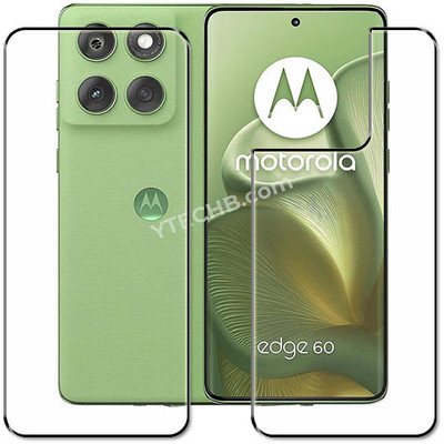 tombik Front and Back Tempered Glass for 7ssd-Motorola Edge 60-fb(Pack of 2)