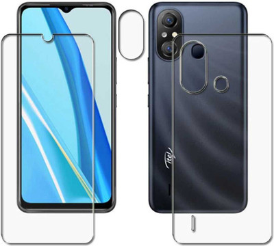 DOWRVIN Front and Back Tempered Glass for itel A49(Pack of 3)