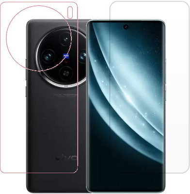 HOBBYTRONICS Front and Back Tempered Glass for vivo X100 Pro, VIVO X100 PRO(Pack of 1)