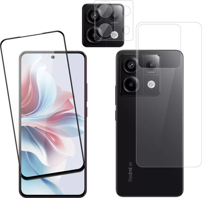 Ten To 11 Front and Back Tempered Glass for Redmi Note 13 Pro 5G, Redmi Note 13 Pro 5G [With Rear Camera Lens Guard](Pack of 3)