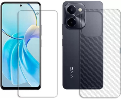 DOWRVIN Front and Back Tempered Glass for VIVO Y100i FRONT AND BACK TEMPERED GLASS(Pack of 2)
