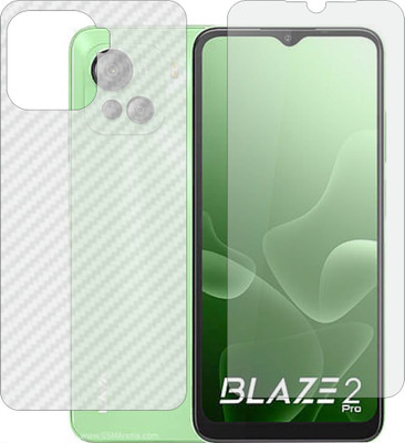 MOBART Front and Back Tempered Glass for Lava Blaze 2 Pro(Pack of 2)