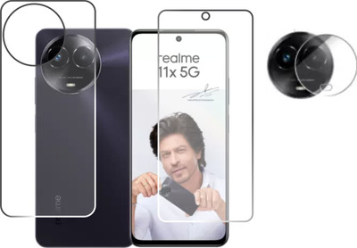 chakoor Front and Back Tempered Glass for realme 11x 5G(Pack of 3)
